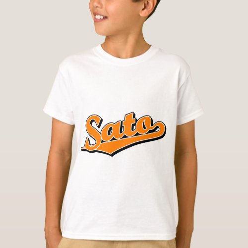 Sato in Orange T_Shirt