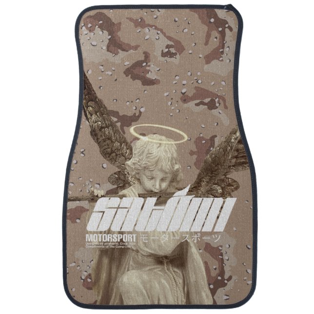 satomi motorsport 𝘿𝙚𝙨𝙚𝙧𝙩 𝙎𝙤𝙣𝙜 car floor mat (Front)