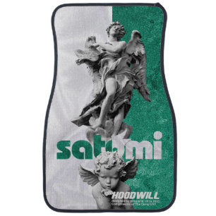 satomi motorsport "𝙨𝙖𝙩𝙤𝙢𝙞 𝙜𝙧𝙚𝙚𝙣" car floor mat