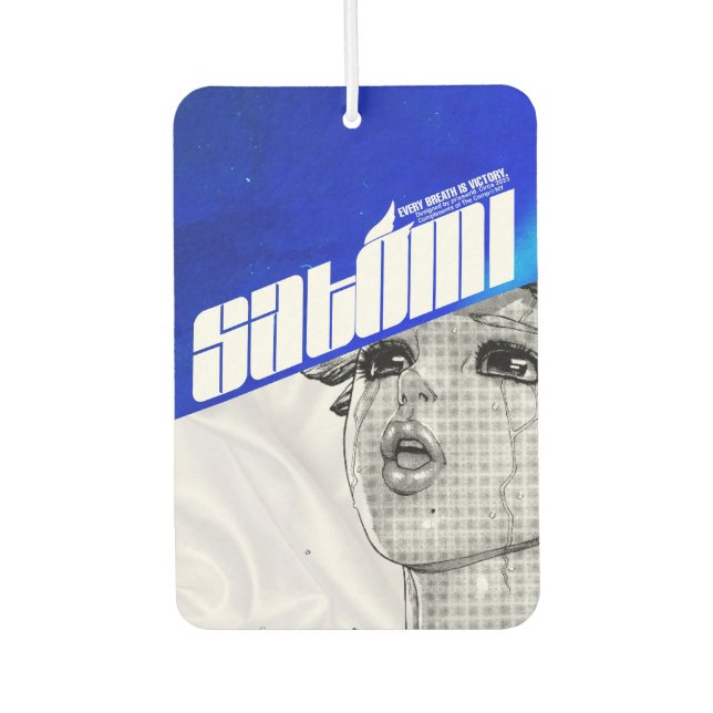 satomi motorsport "𝙬𝙚𝙚𝙥4𝙢𝙚 2 BLUE" Air Freshener (Front)