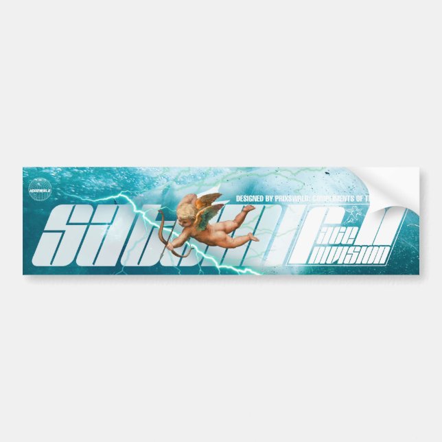 satomi motorsport "Arctic" Race Division Bumper Sticker (Front)