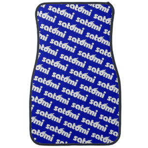 satomi motorsport "BLUE" Car Floor Mat