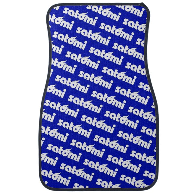 satomi motorsport "BLUE" Car Floor Mat (Front)