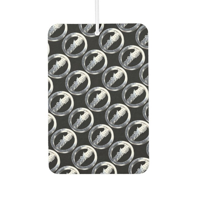 satomi motorsport chrome  air freshener (Front)