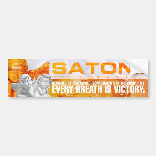 satomi motorsport GOLD 2 Bumper Sticker (Front)