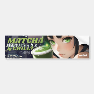 satomi motorsport Matcha & Chill Bumper Sticker