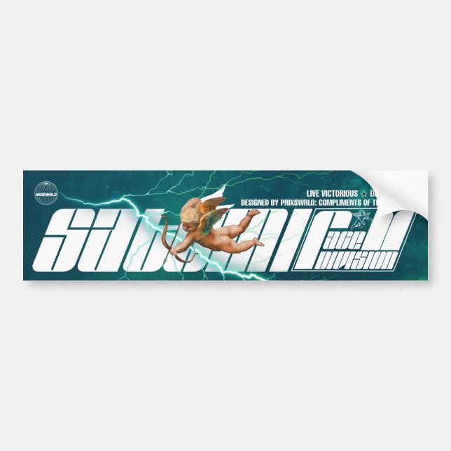 satomi motorsport Race Division "Glacial" Bumper Sticker (Front)