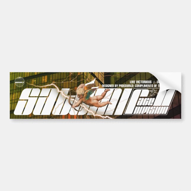 satomi motorsport Race Division "Yellow" Bumper Sticker (Front)