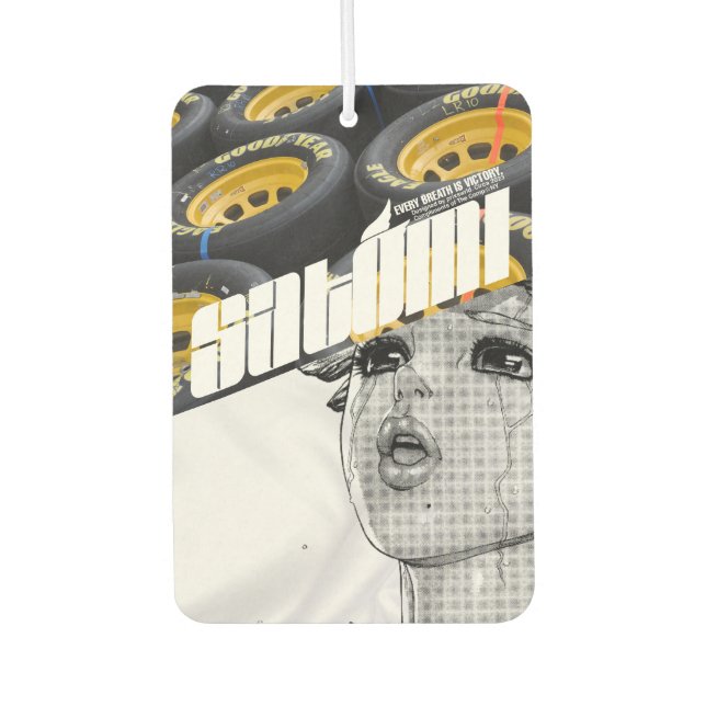 satomi motorsport wheels air freshener (Front)
