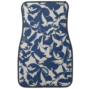 satomi motorsport x pigeons car floor mat