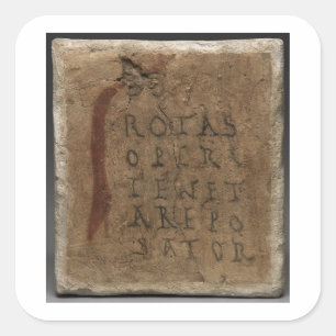 Sator Square. Rotas Opera Tenet Arepo Sator Latin Square Sticker