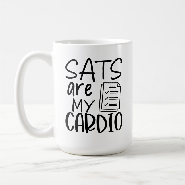 Sats are my cardio coffee mug (Left)