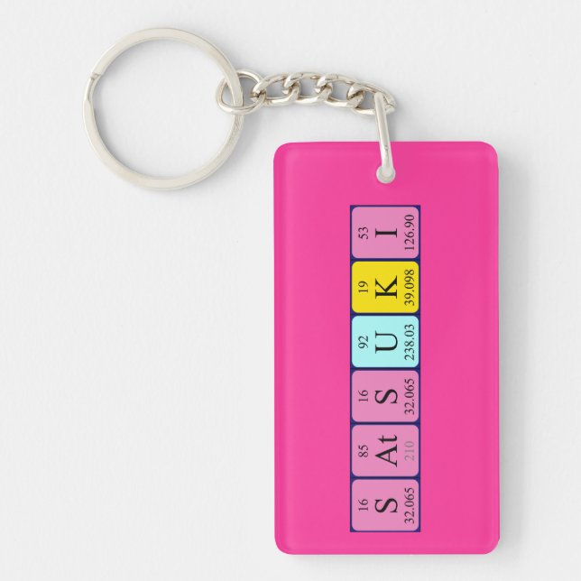 Satsuki periodic table name keyring (Front)