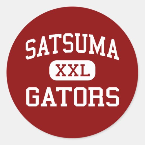 Satsuma _ Gators _ High School _ Satsuma Alabama Classic Round Sticker