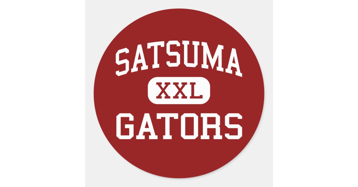 Satsuma Gators High School Satsuma Alabama Classic Round Sticker