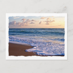Saturated Florida beach at sunrise Postcard