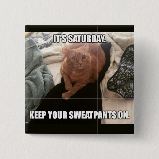 Saturday Advice Pinback Button (Front)