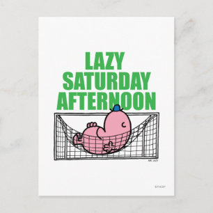 Saturday Afternoon With Mr. Lazy Postcard
