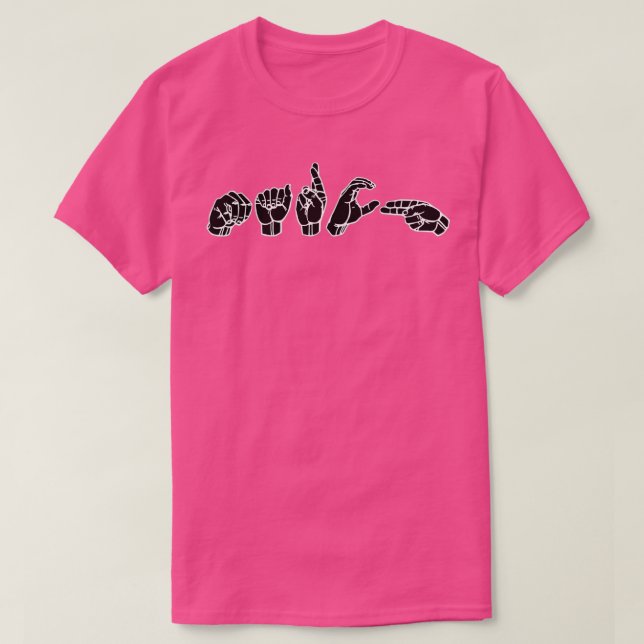SATURDAY ASL Sign Language Design 1 T-Shirt (Design Front)