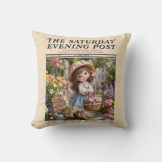 Saturday Evening Post Throw Pillow