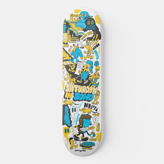 Saturday in Soho Skateboard (Front)