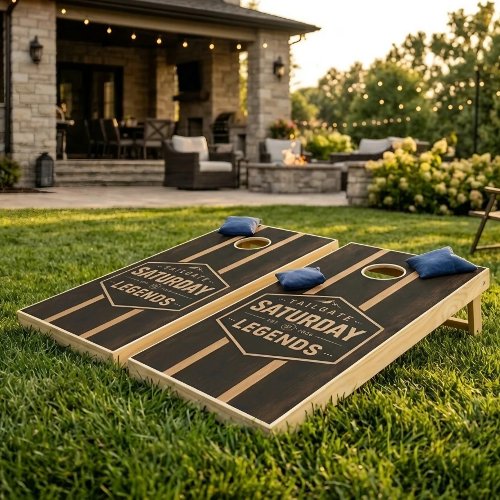 Saturday Legends Rustic Cornhole Board Set