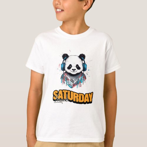 Saturday Leisure Panda T_Shirt