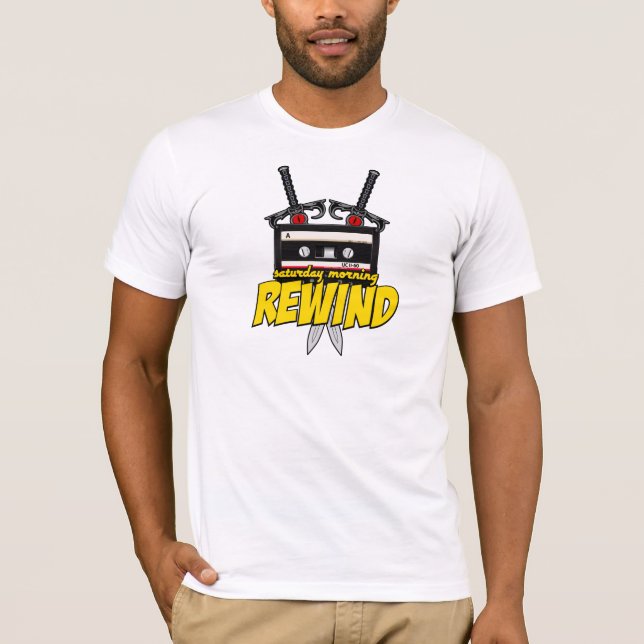 Saturday Morning Rewind (Cartoon Podcast/Site) T-Shirt (Front)