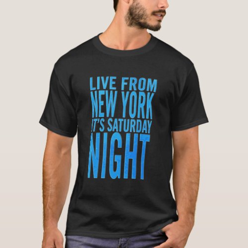 Saturday Night Live ItS Saturday Night Crew Neck T_Shirt