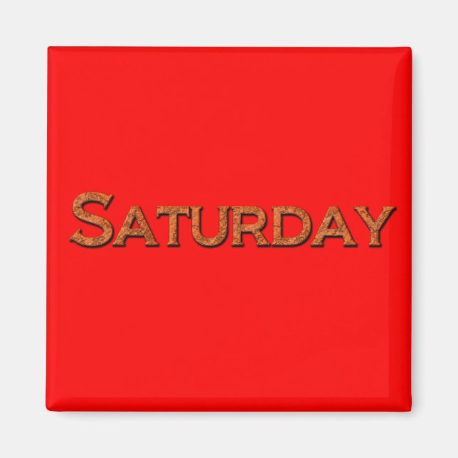 Saturday Teaching or Memory Aid Magnet (Front)