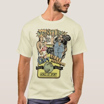 Saturday Wrestling T-shirt by BenFellowes at Zazzle
