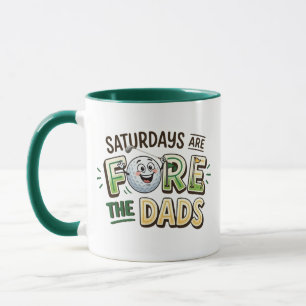 Saturdays Are For Dad Mug - Funny Golf Pun Gift