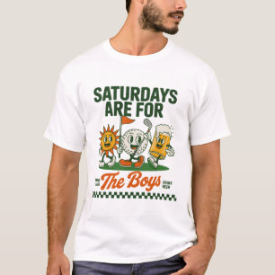 Saturdays Are For The Boys Golf Retro Golfing T-Shirt