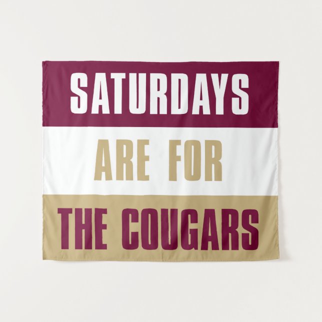 Saturdays are for The Cougars, Charleston Tapestry (Front (Horizontal))