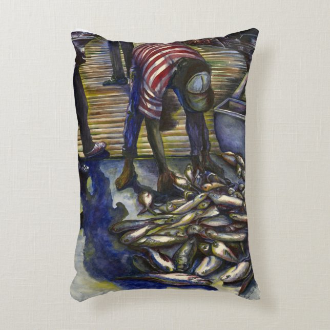 Saturday's Blessings, Harbor Island Accent Pillow (Front(Vertical))
