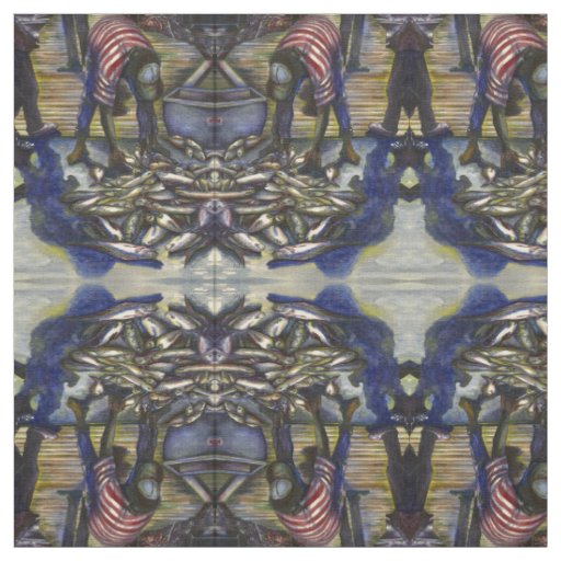 Saturday's Blessings, Harbor Island, Bahamas Fabric