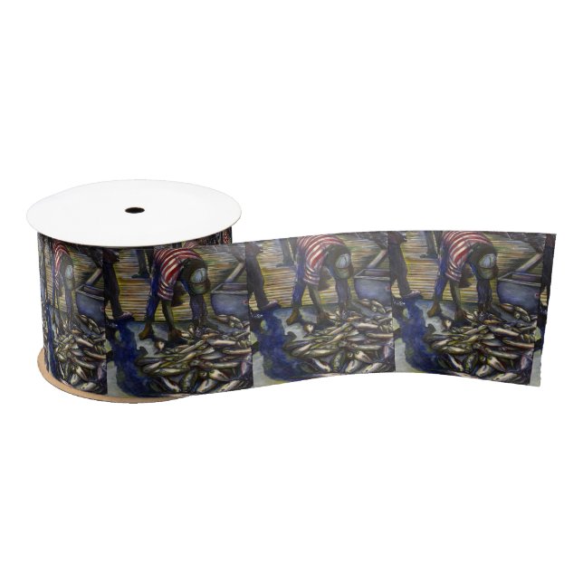 Saturday's Blessings, Harbor Island, Bahamas Satin Ribbon (Spool)