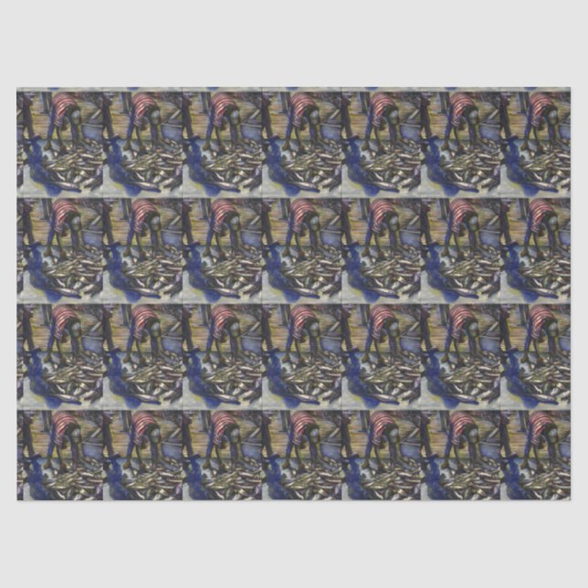 Saturday's Blessings, Harbor Island, Bahamas Tissue Paper (Front)