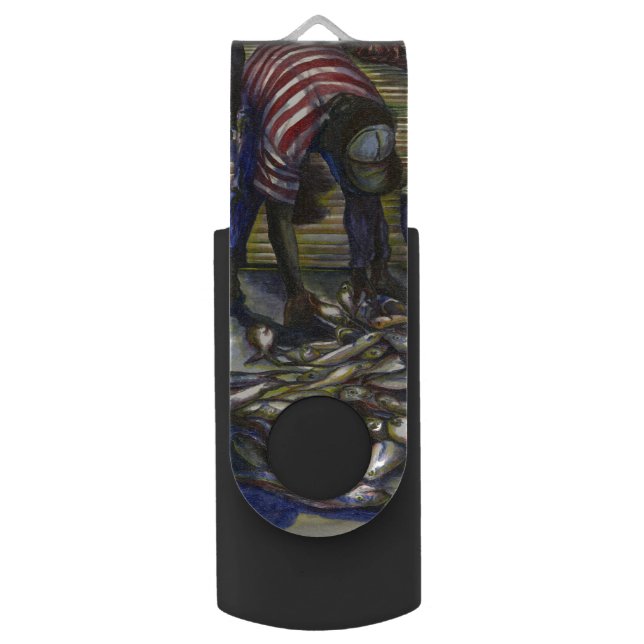 Saturday's Blessings, Harbor Island, Bahamas USB Flash Drive (Front Vertical)