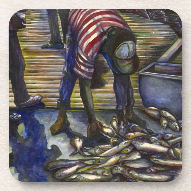 Saturday's Blessings, Harbor Island Beverage Coaster (Front)