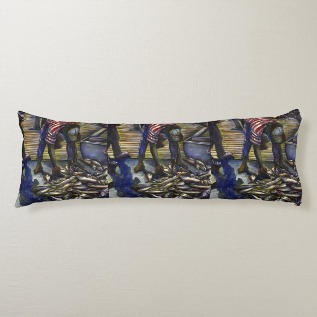 Saturday's Blessings, Harbor Island Body Pillow (Front)