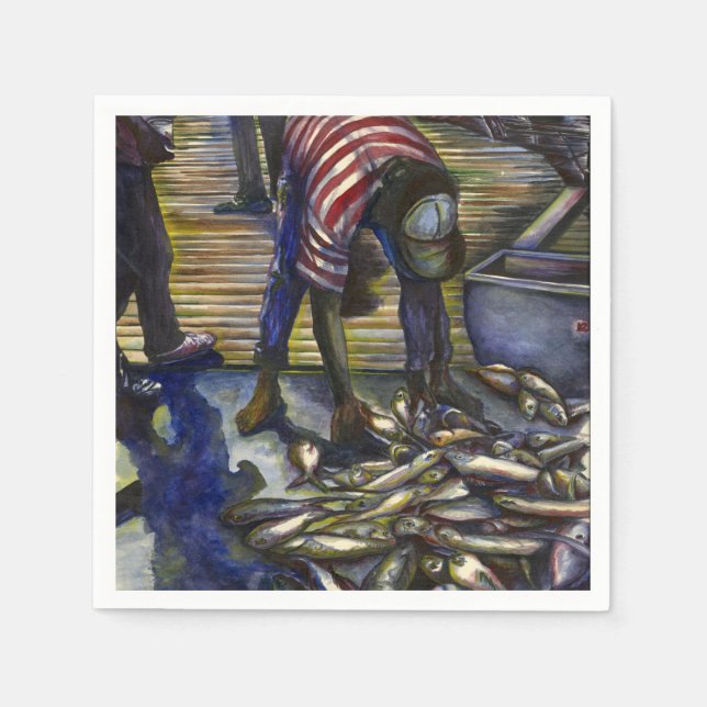 Saturday's Blessings, Harbor Island Paper Napkins (Front)