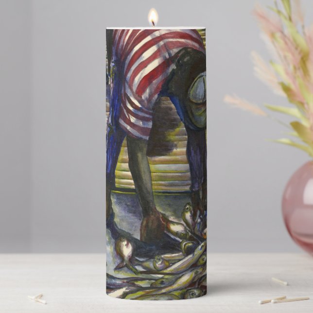 Saturday's Blessings, Harbor Island Pillar Candle (In Situ)