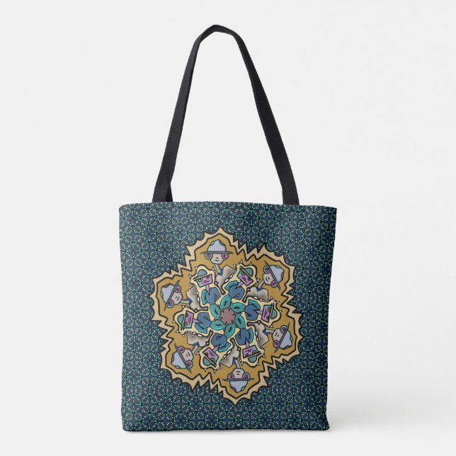 Saturday's Doodle Tote Bag (Back)