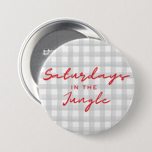 Saturdays in the jungle button (Front & Back)