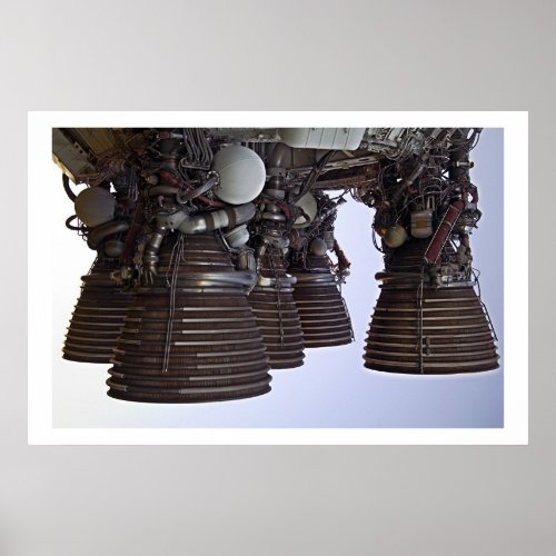 Saturn 5 Engines Poster