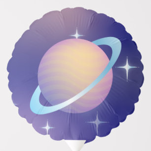 Saturn And Rocket Ship Balloon