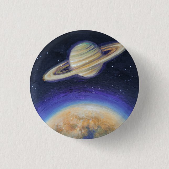 Saturn and Titan    Button (Front)