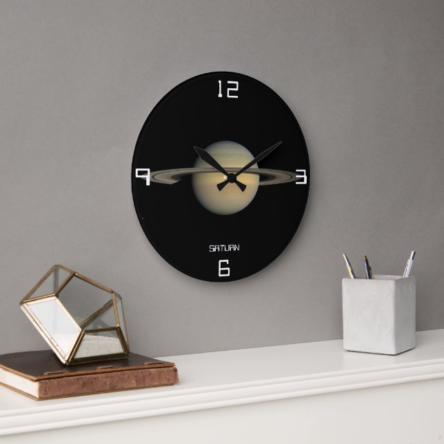 Saturn Astronomical Wall Clock | Zazzle