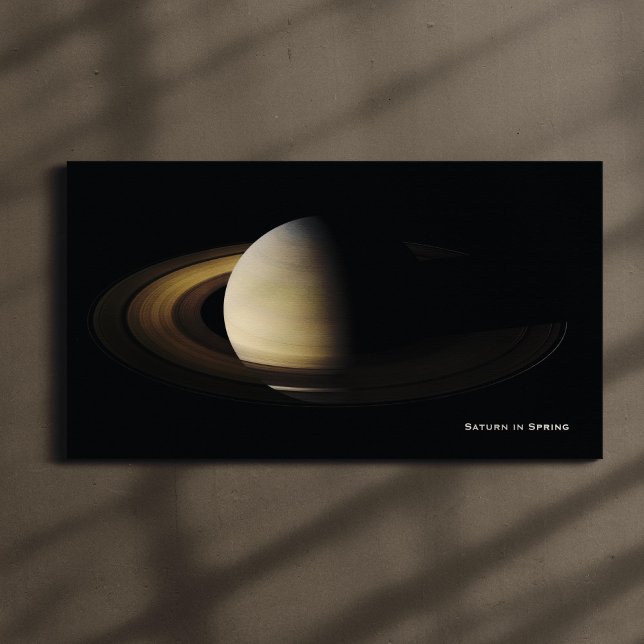 Saturn at Spring Equinox, Cassini-Huygens Canvas Print (Creator Uploaded)